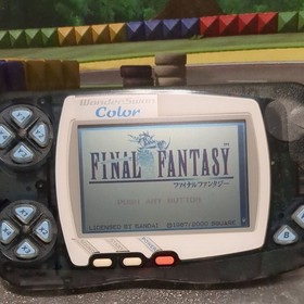 Bandai WonderSwan Color Crystal Black Handheld Console with Box & Manual Working