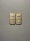 2 x 1g .999 Silver Bars Buffalo Design Silver Bar 1 Gram lot of 2