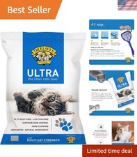 Hypoallergenic Unscented Clumping Clay Cat Litter 18 lb - Low Dust Formula