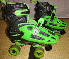 Roller Derby BoysQuad Roller Skates, Adjustable size 3-6 CLEANED OILED 