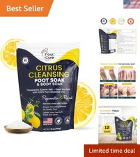Citrus Detox Foot Soak with Epsom Salts   for Foot Callus, Da      maged Toenai...