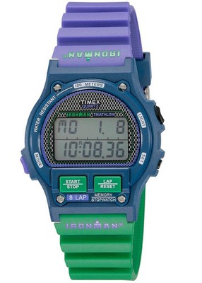 Timex IRONMAN 8-LAP 1986 Reissue Blackwatch Shop Limited Digital Neu R8041047