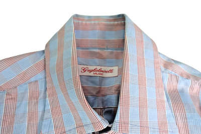 £295 GUGLIELMINOTTI HAND MADE ITALIAN SHIRT 41-16 MILANO MADE IN ITALY