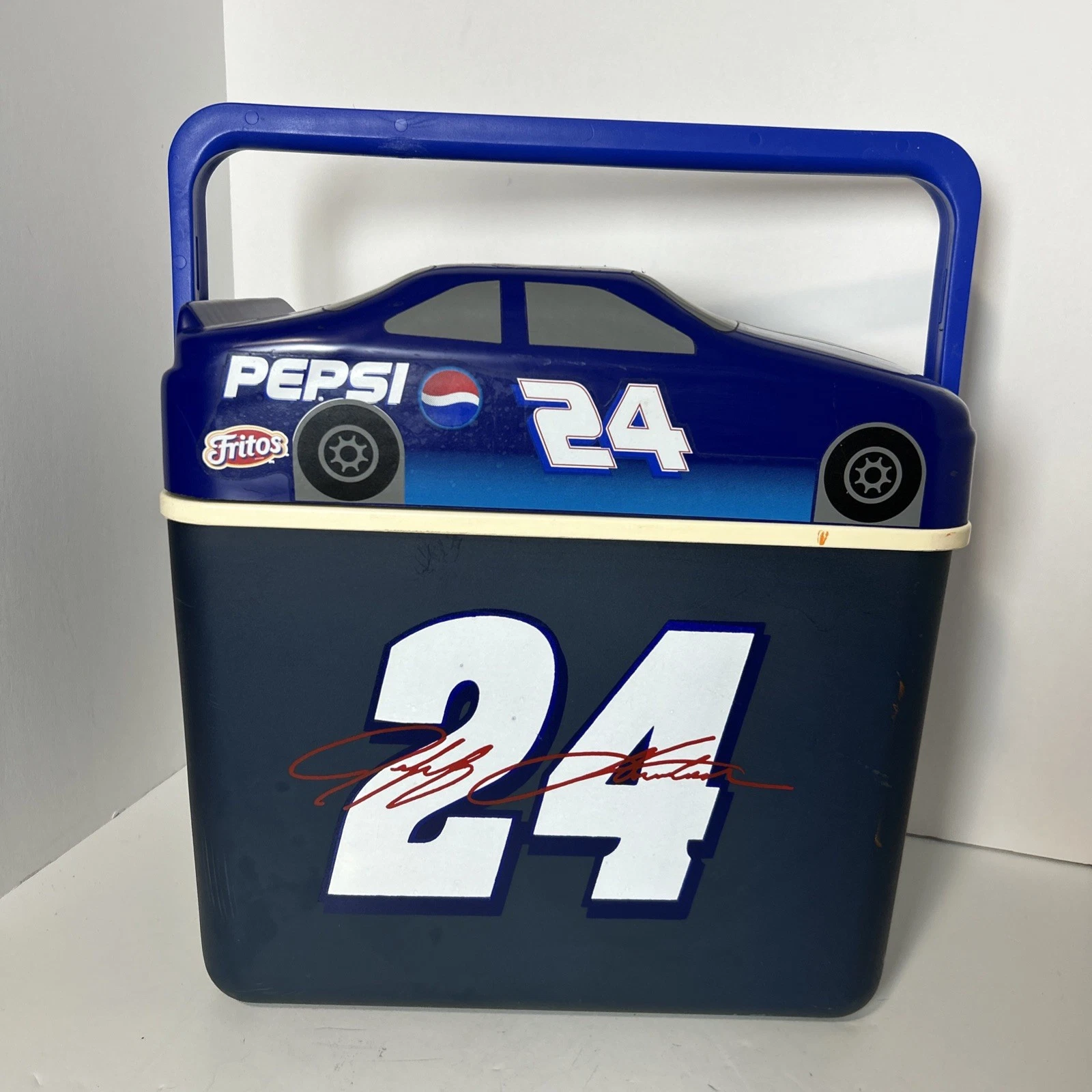 Vtg NASCAR Speedway Plastic Jeff Gordon Pepsi Race Car Cooler #24 Beer Soda Ice