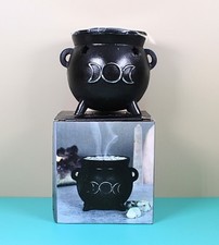 Cauldron Incense Cone Burner ~ Triple Moon ~ Rituals ~