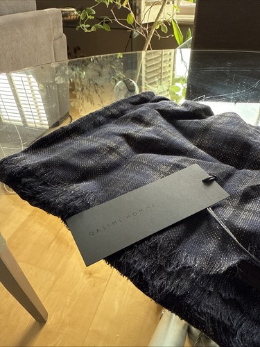 Qasimi Large Wool Scarf Made In Italy