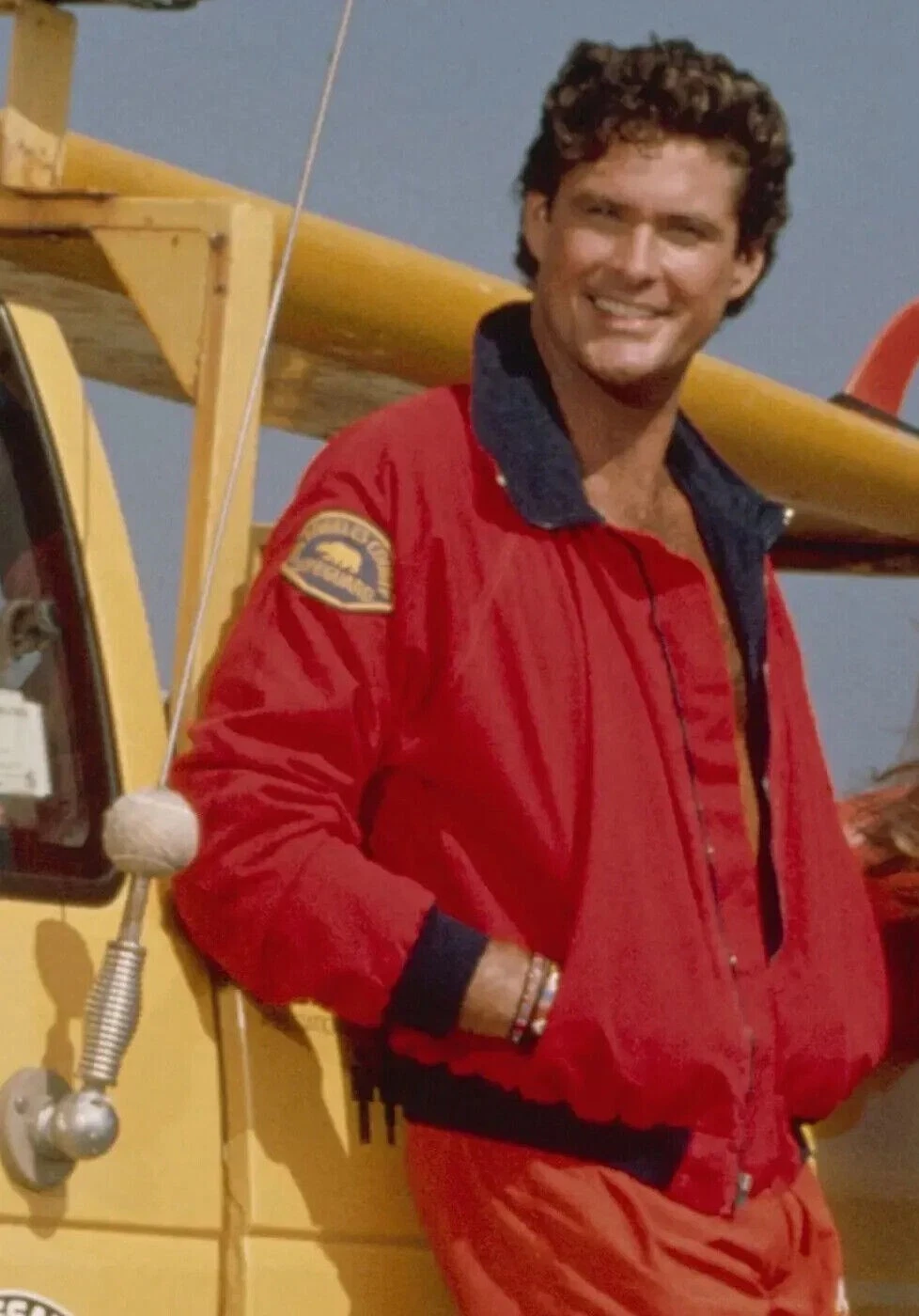 Men’s David Hasselhoff Baywatch Bomber Jacket Red Cotton Fashion Jacket
Opens in a new window or tab