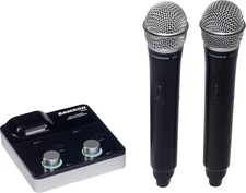 Samson XPD2m Dual-channel Wireless Handheld Microphone System - 2.4GHz