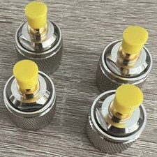 4 Pcs N-Type Male Plug to SMA Female Jack RF Adapter Barrel Connector