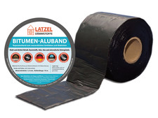 Ruban d'étanchéité bitumineux aluminium Largeur 75 mm noir rouleau de 10 m