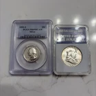 Lots Of 2 Coins, 1992-S Silver PR69DCAM Quarter & 1952 Franklin Half Dollar 90%