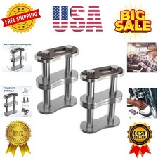 2pcs Double Strand Roller Chain Master Link, Heavy Duty Adjustable Carbon Ste...