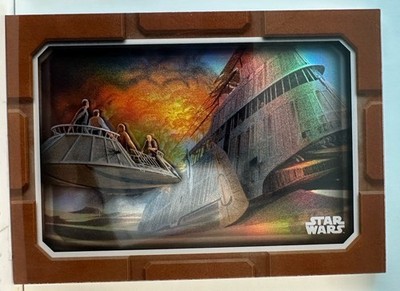 2025 Topps Chrome Star Wars Galaxy LAYERS Desert Skiff Orange /25 SSP LUKE LAY-1