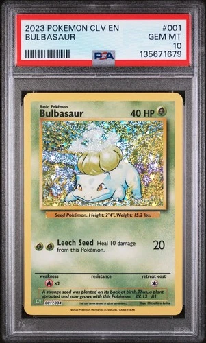 2023 #001 BULBASAUR PSA 10