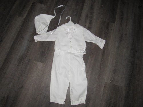 ALEXIS White 4 Pc Outfit 24 Months Baptism Wedding Christening 29-32# Worn Once