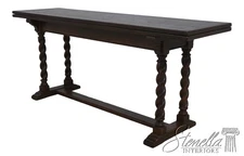 LF70700: ETHAN ALLEN Royal Charter Oak Flip Top Console Table