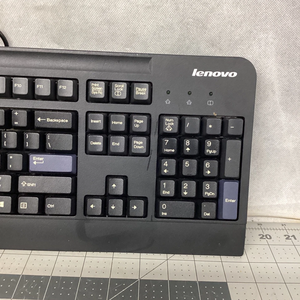 Lenovo KB-1021 Wired USB Preferred Pro Series Black Keyboard US English - Image 4 of 4