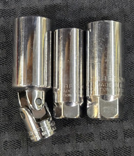 Craftsman 38 Drive Spark Plug Socket Set Universal Socket Usa Made
