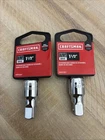 2- Craftsman 1-1/2" Extension Bar 3/8" Drive CMMT43537 NEW