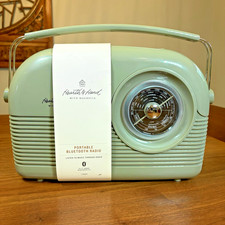 Hearth  Hand with Magnolia Portable AM/FM Bluetooth Radio Green AM29S NEW