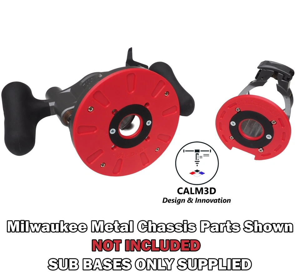 Milwaukee M18 FTR Plunge & trim sub-base set for 60mm & 35mm  bushes  – INC P&P - Image 3 of 4