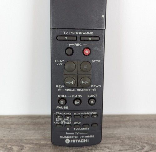 GENUINE HITACHI RM932E VCR TV REMOTE CONTROL - Tested & Working - FREE P&P - Picture 4 of 9