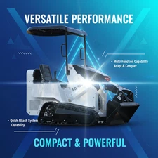 Pick-up  Mini Skid Tracked Steer Loader, 13.5HP GAS Engine-RIDE-ON EPA