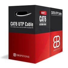 Cat6 Direct Burial Ethernet Cable – 23AWG Solid UTP, Waterproof HDPE Insulate...