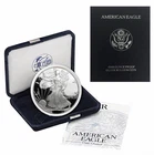 2002-W American Silver Proof Eagle $1, 1 oz .999 Silver, BOX & COA -#02