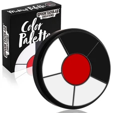 Halloween Makeup Palette 3 Colors, Face Body Paint Makeup Wheel Waterproof Zombi