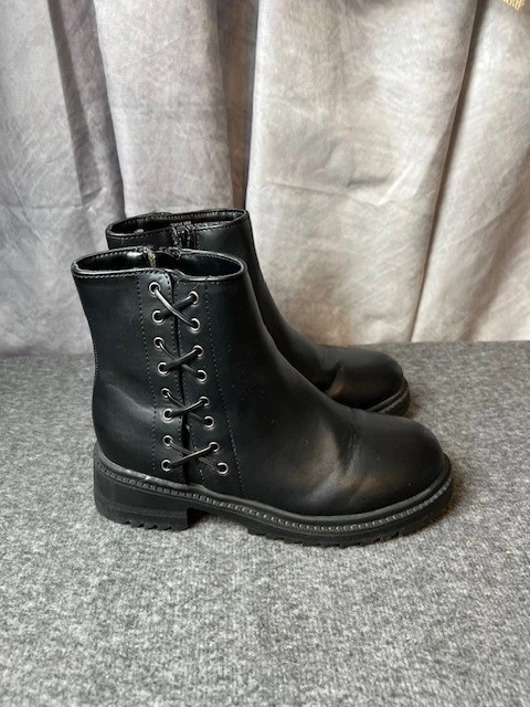 Девочки ботинки Steve Madden Kids J-Karra середины кожаные ботинки Sz 2 - Изображение 4 из 4