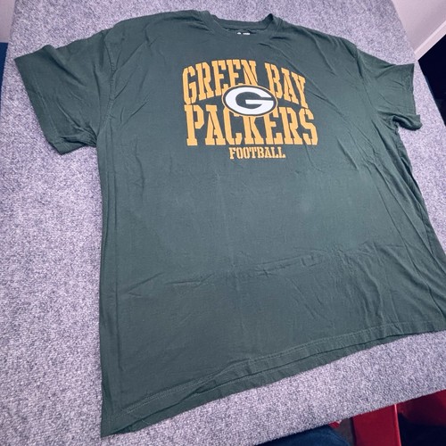 Green Bay Packers Shirt Adult 6XL NFL Team Apparel Tee Sports Mens Big Cotton - Picture 5 of 13
