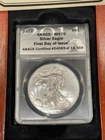 2014 P $1 American Eagle (Silver), ANACS MS70 First Day of Issue
