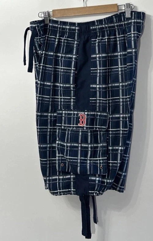 Mens NIKE Genuine Boston Redsox Drawstring Cargo Drawstring Swim Shorts 22313X