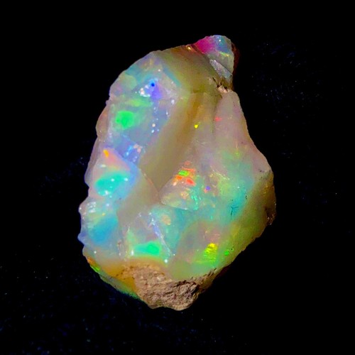 Opal rough, natural fire opal raw, ethiopian black opal gemstone 13.15Ct 18x18mm - 第 10/12 張圖片