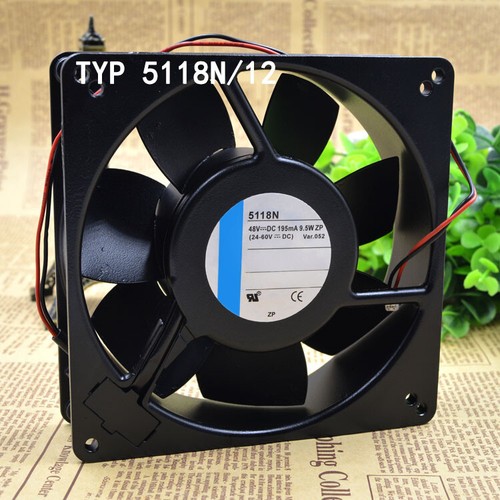 Used and tested TYP5118N/12 48V 9.5W 3-wire 135x135x38mm High end fan ebmpaps - 第 4/7 張圖片
