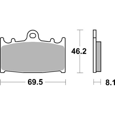 FRONT BRAKE PADS RACING SBS 631DCC