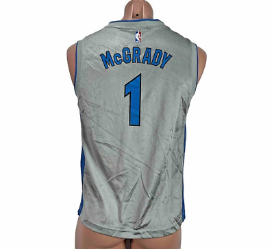 Youth Large Vintage Reebok Silver Orlando Magic #1 Tracy McGrady