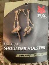 FOX TACTICAL SHOULDER HOLSTER IN OD GREEN - ONE SIZE FITS ALL - AMBIDEXTROUS