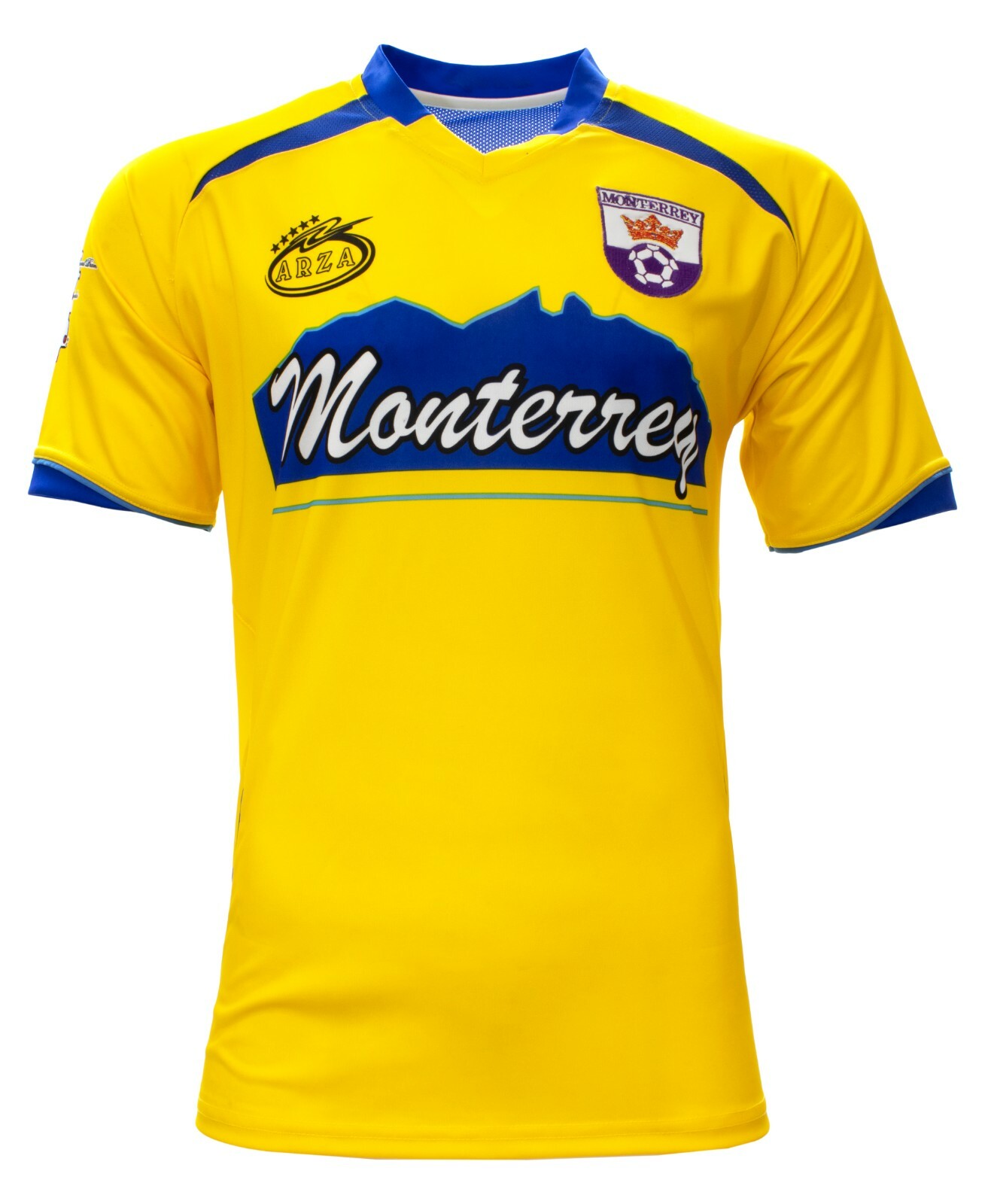 Monterrey Soccer Jersey Arza Design Color Yellow