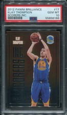 PSA 10 GEM MINT 2012 PANINI BRILLIANCE KLAY THOMPSON #17 SP SCORERS ROOKIE B200
