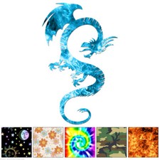 Flying Dragon - Decal Sticker - Multiple Patterns  Sizes - ebn6636