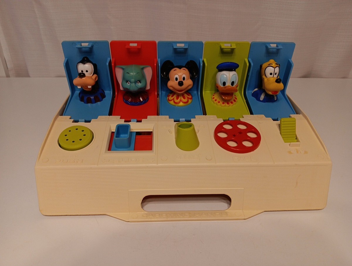 Vintage 1975 Gabriel Kohner Disney Pop Up Busy Box # 6090 Mickey
