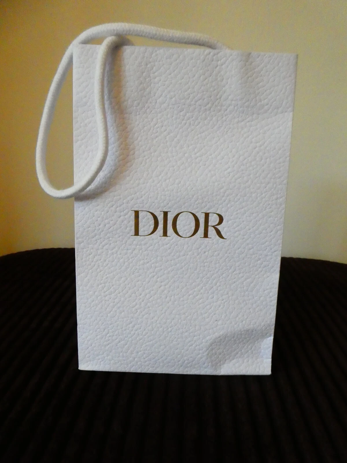 Neuf ⭐️ DIOR ⭐️ Petit sac cadeau en carton portrait blanc (parfum, maquillage, accès)