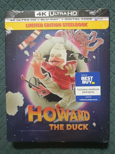 Howard the Duck Limited Edition Steelbook 4K UHD + Bluray + Digital *LOOSE DISC*