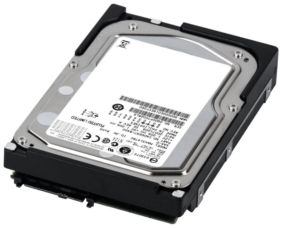 Hard Drive Fujitsu MAX3147RC 146GB 15000U/Min 16MB Cache SAS 3Gbps 3.5'' Inch - Image 2 of 3