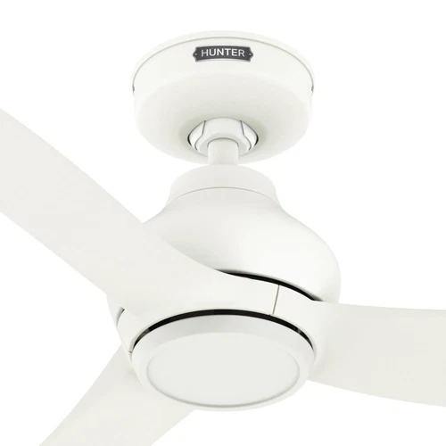 Hunter 52 inch Mazzini ENERGY STAR Matte White Damp Rated Ceiling Fan and Remote - Picture 11 of 15