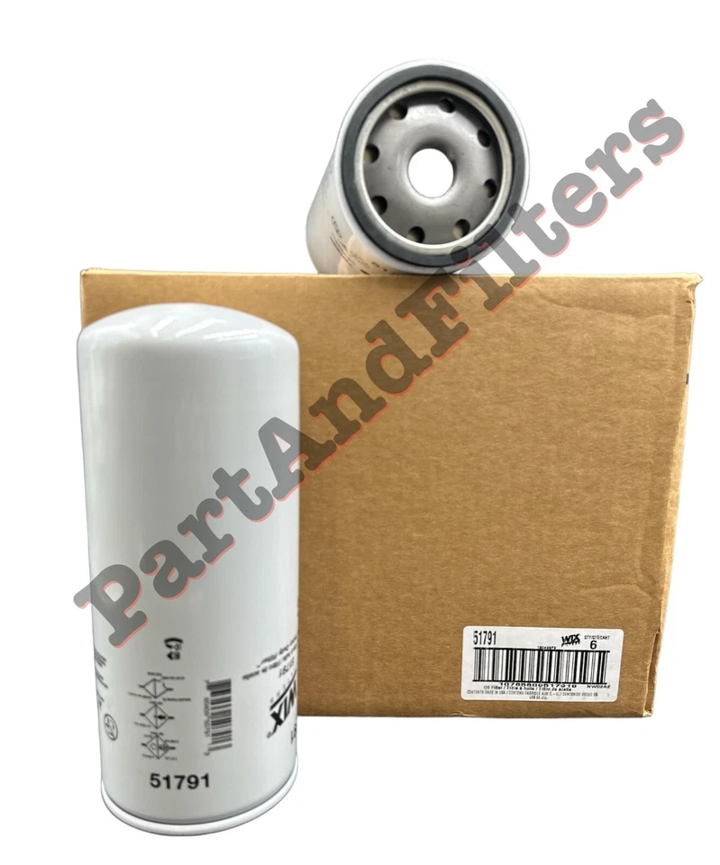 Wix 51791 Engine Oil Filter Replace 1R0739, LF667, B76 (Pack of 6) - Image 2 of 2