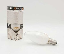 Philips SOFTONE Kerze Candle 40 W Glühbirne E14 SES, Soft White, opal