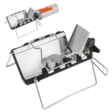 Portable Camping Cassette Stove Folding Gas Stove Picnic U2 Gas Windproof D3P7